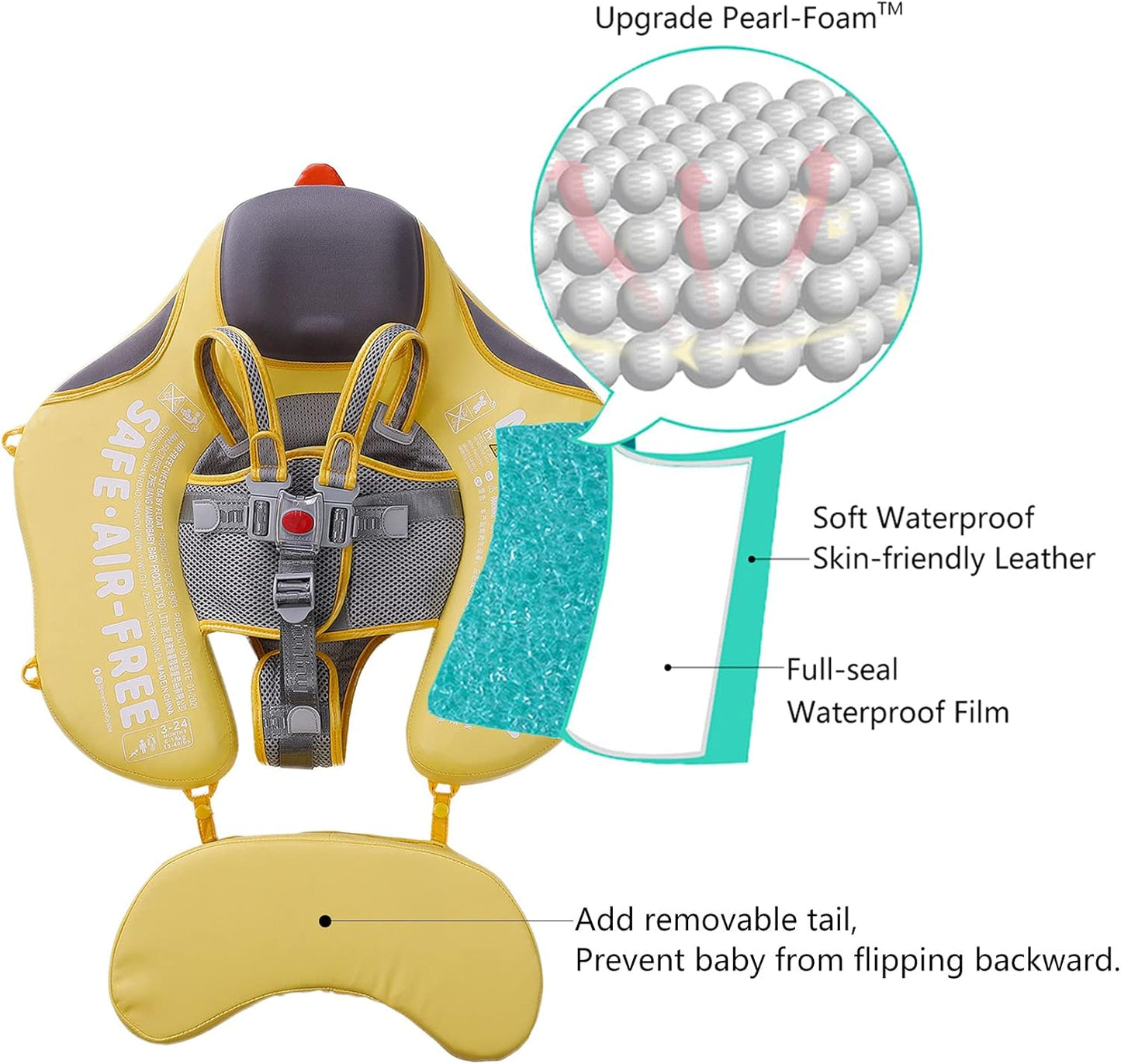 Mambobaby Float With Canopy and Tail Duckling Edition