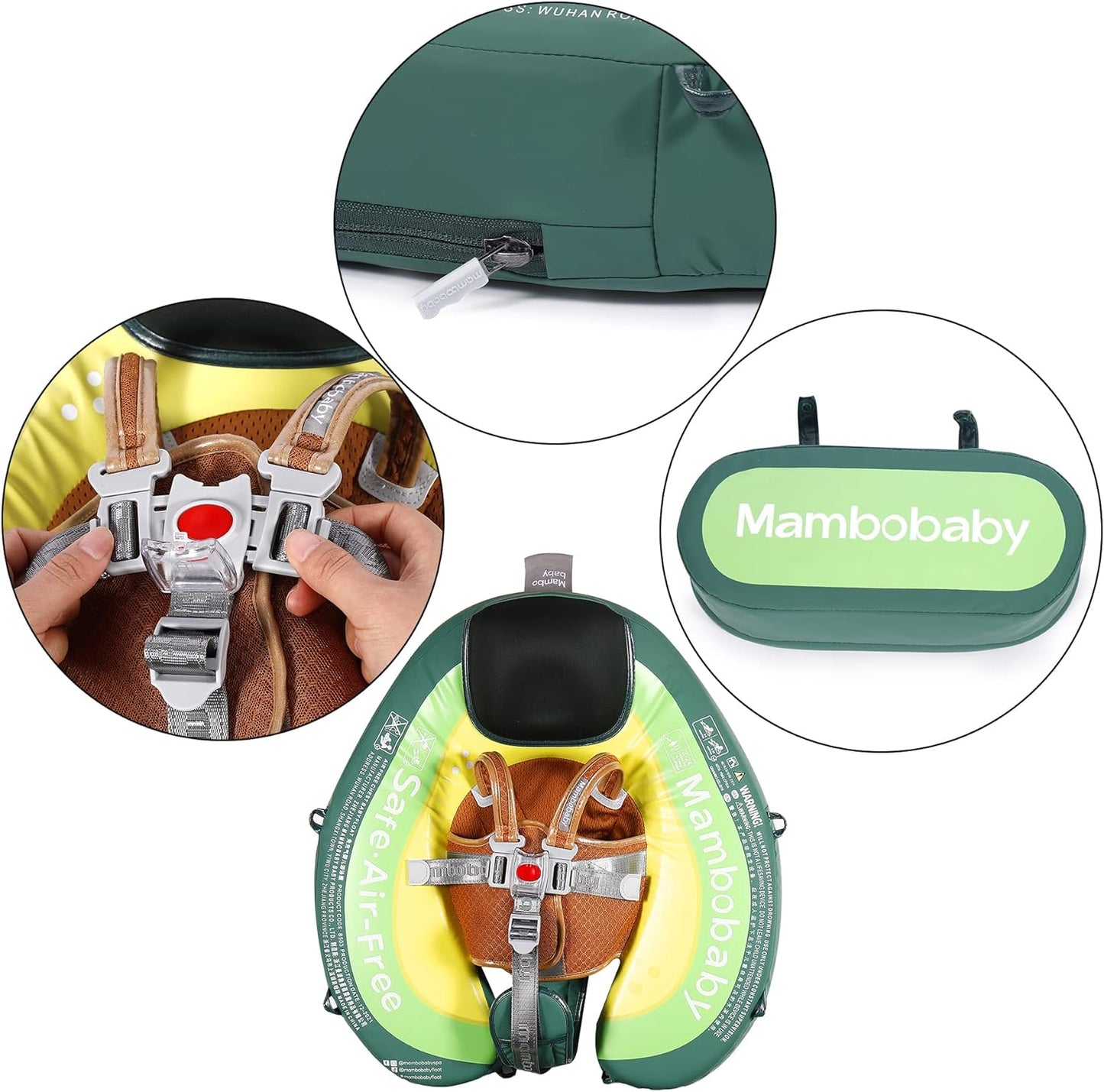 Mambobaby Float With Canopy And Tail Avocado Edition