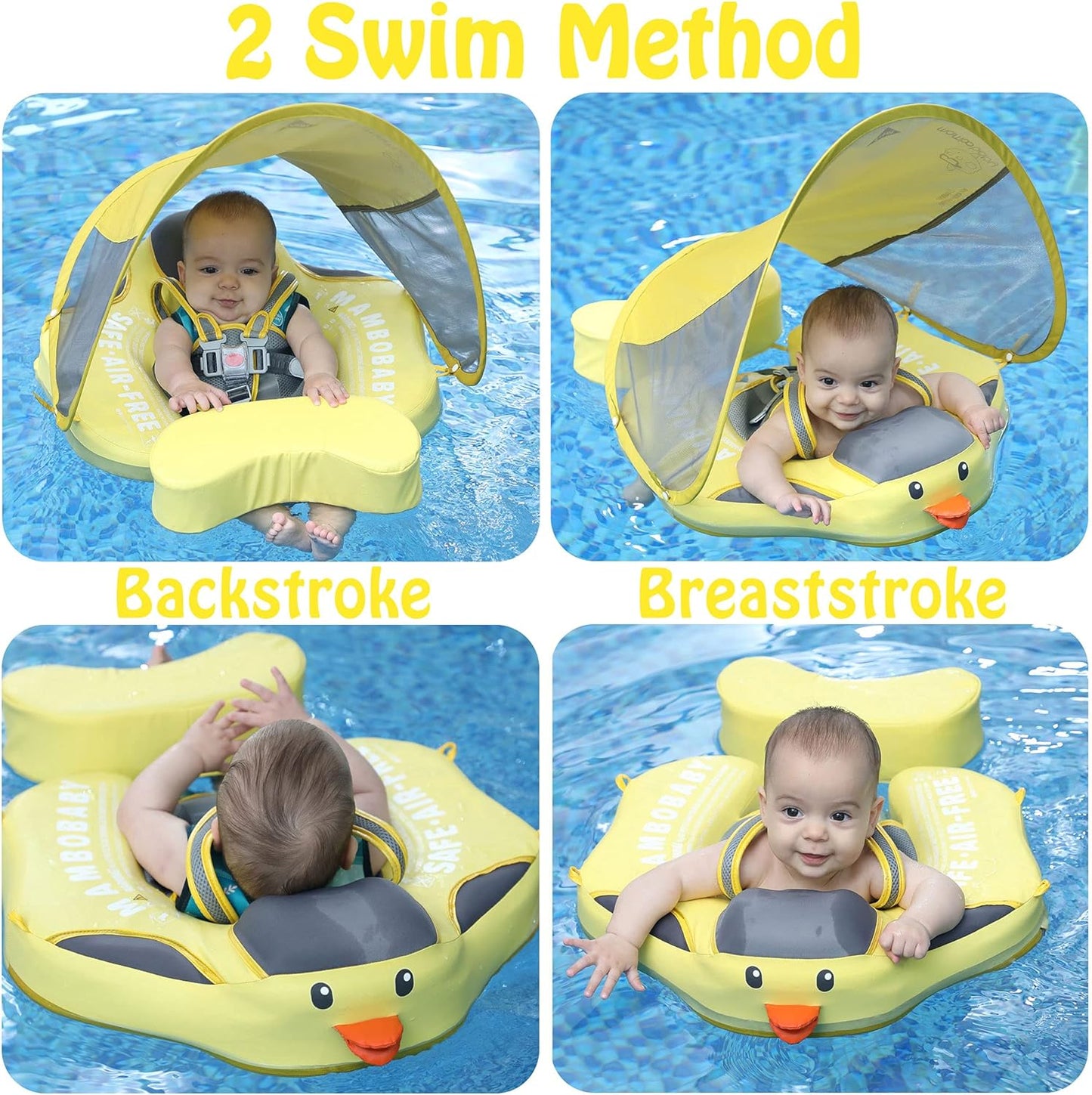 Mambobaby Float With Canopy and Tail Duckling Edition