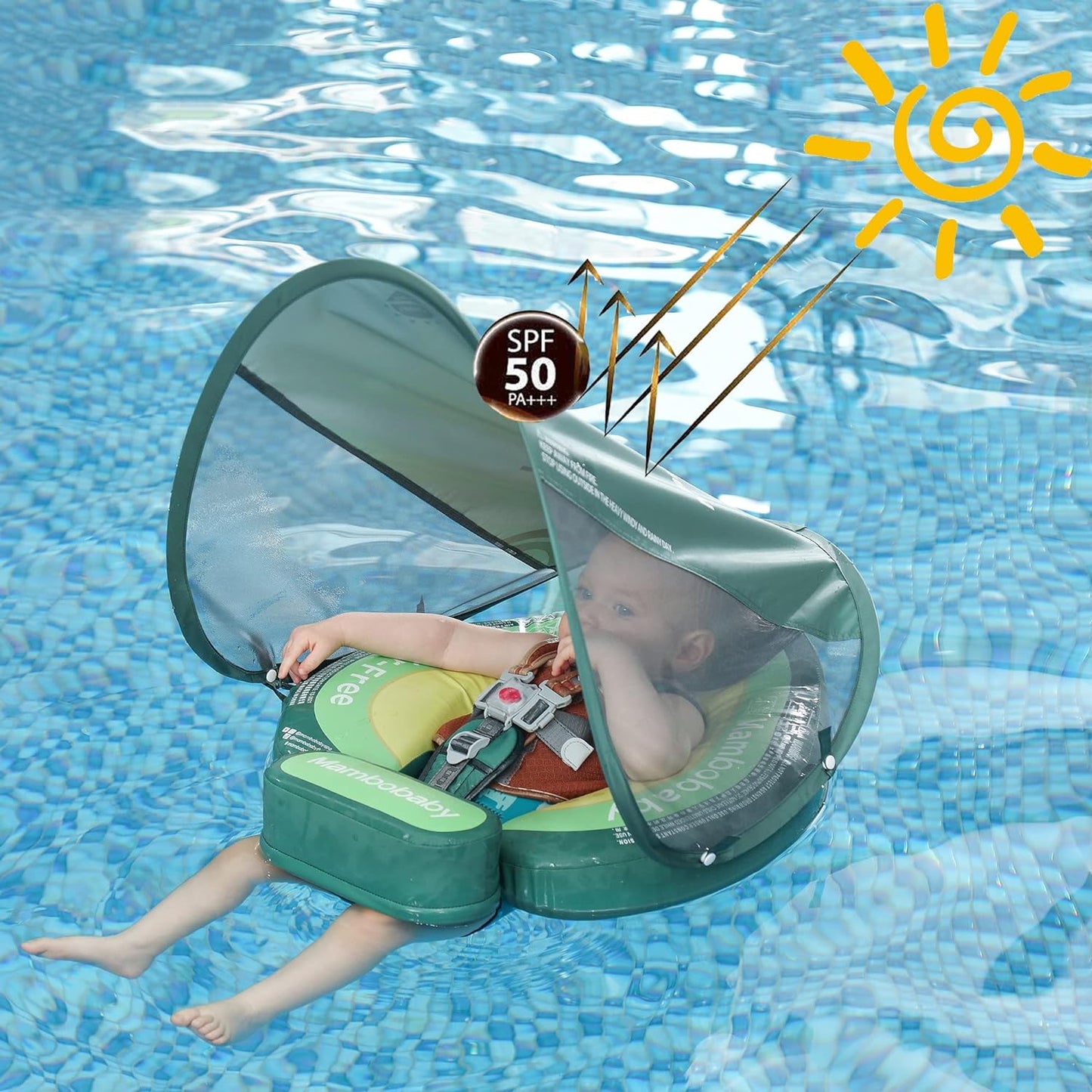 Mambobaby Float With Canopy And Tail Avocado Edition