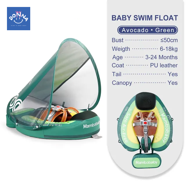 Mambobaby Float With Canopy And Tail Avocado Edition