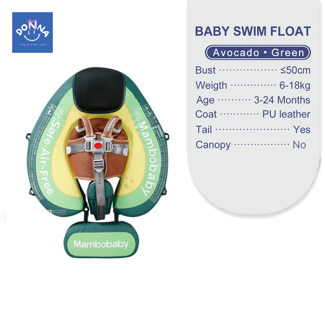 Mambobaby Float With Canopy And Tail Avocado Edition