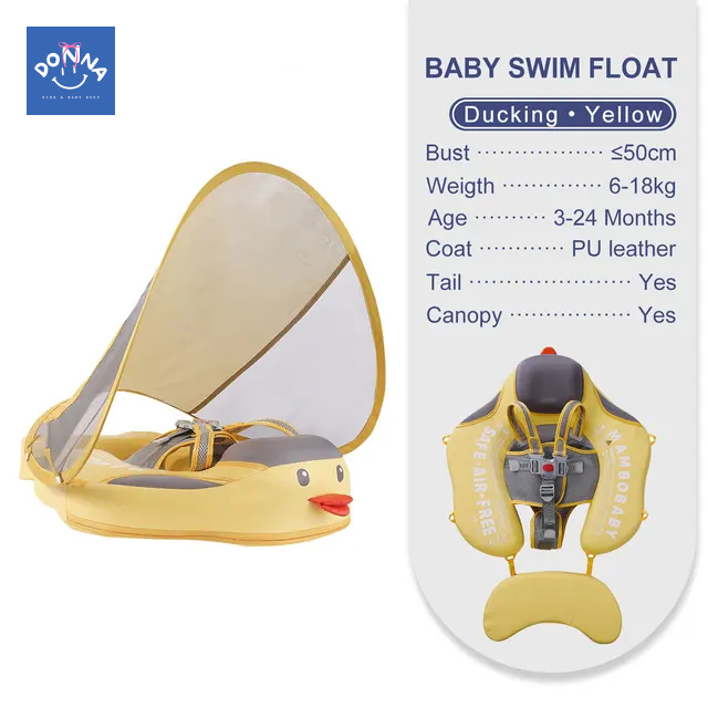 Mambobaby Float With Canopy and Tail Duckling Edition