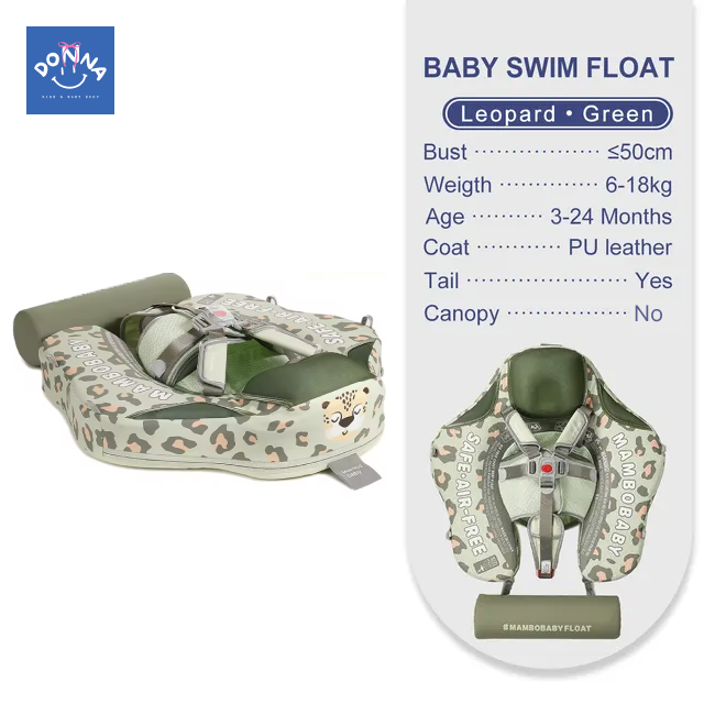 Mambobaby Float with Canopy And Tail Leopard Edition