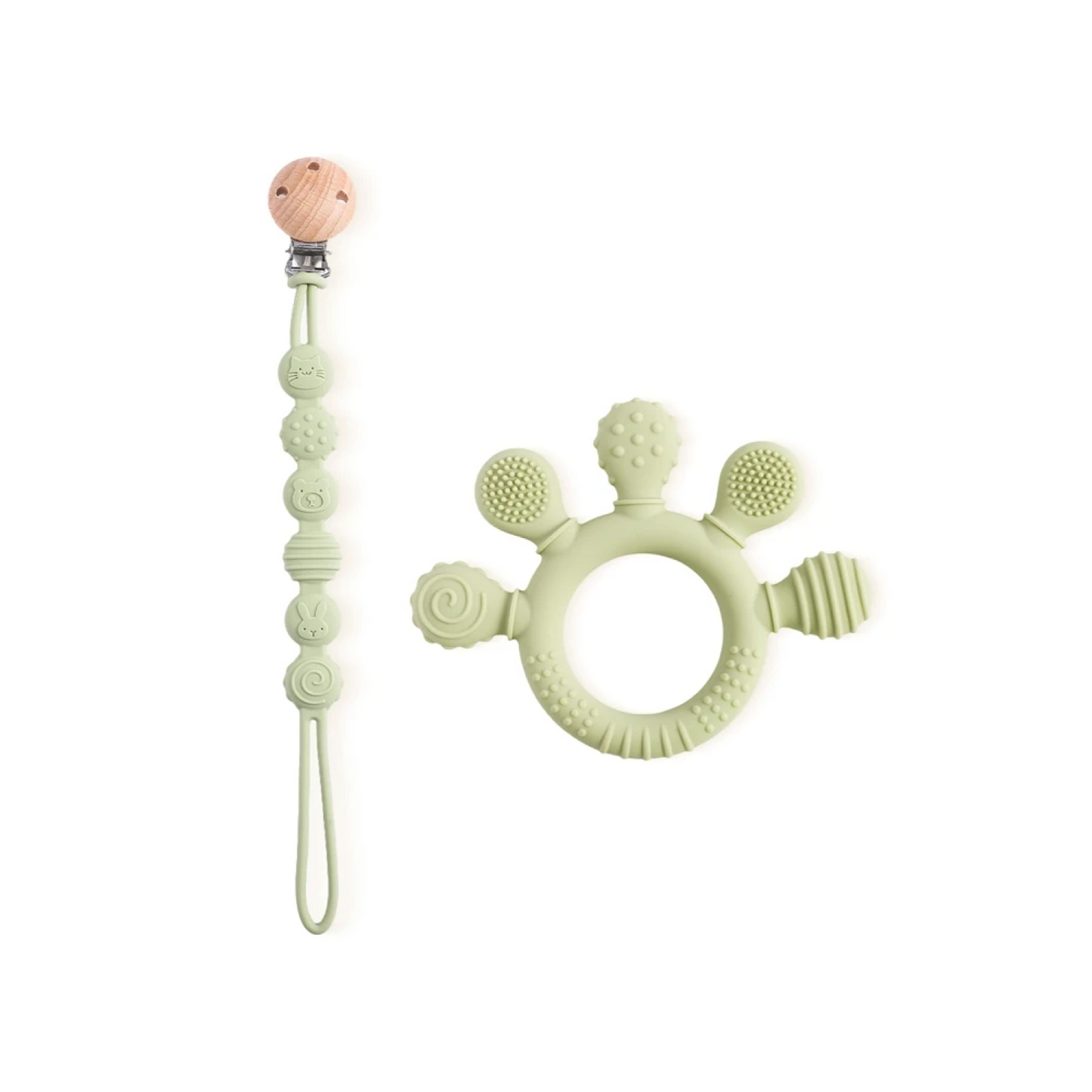 Silicone Teethers for Babies 0-6 Months