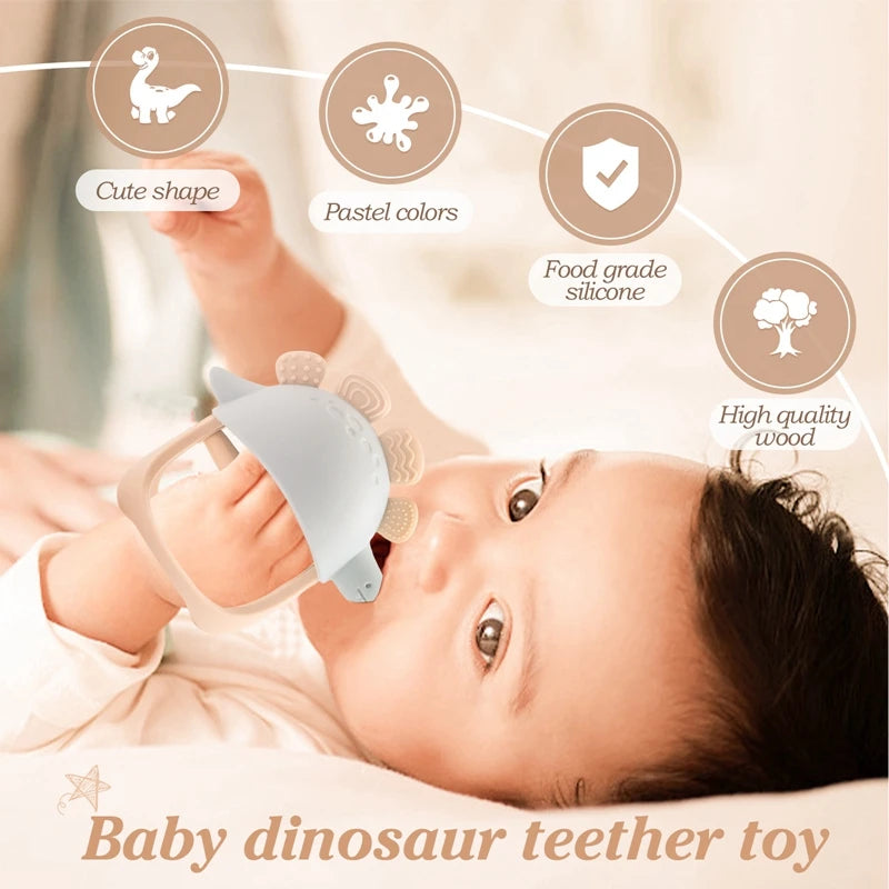 Silicone Dinosaur Glove Teether Toys