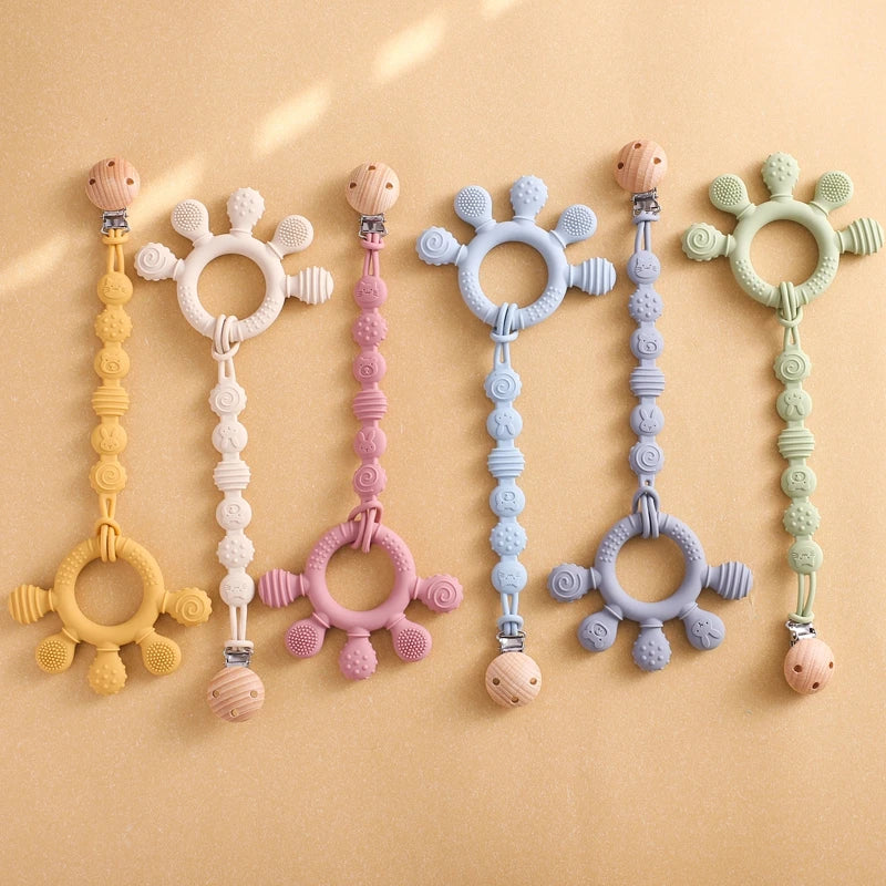 Silicone Teethers for Babies 0-6 Months