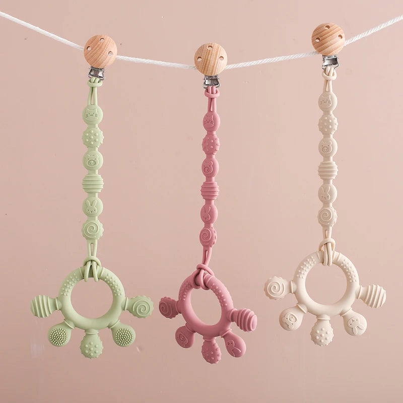 Silicone Teethers for Babies 0-6 Months